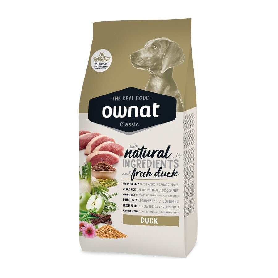 12 kg Ownat Classic Pato pienso para perros, , large Imagen numero 1