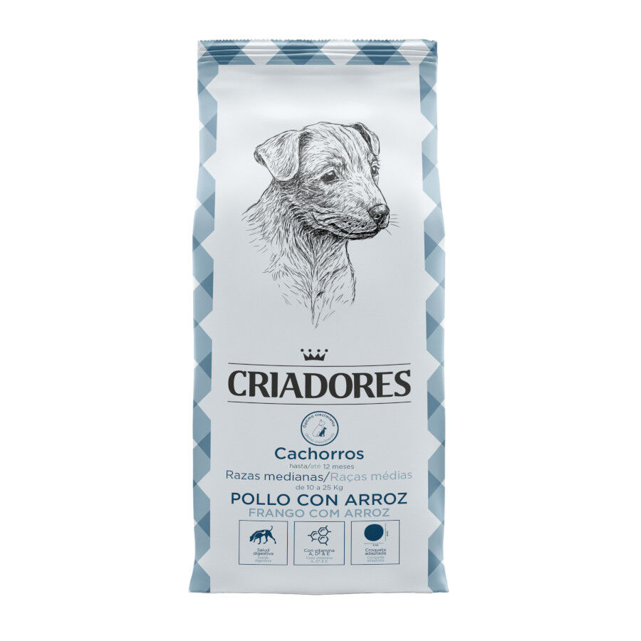 15 kg Criadores Pollo y Arroz pienso para cachorros de razas medianas, , large indicador imagen numero 1
