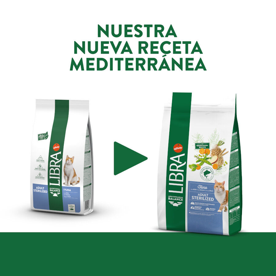 12 kg Libra Adult Sterilized At&uacute;n pienso para gatos, , large indicador imagen numero 2