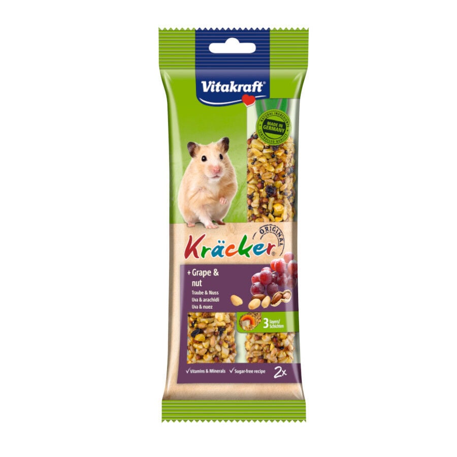 Vitakraft Kr&auml;cker Barritas Uvas y Nueces para h&aacute;msteres