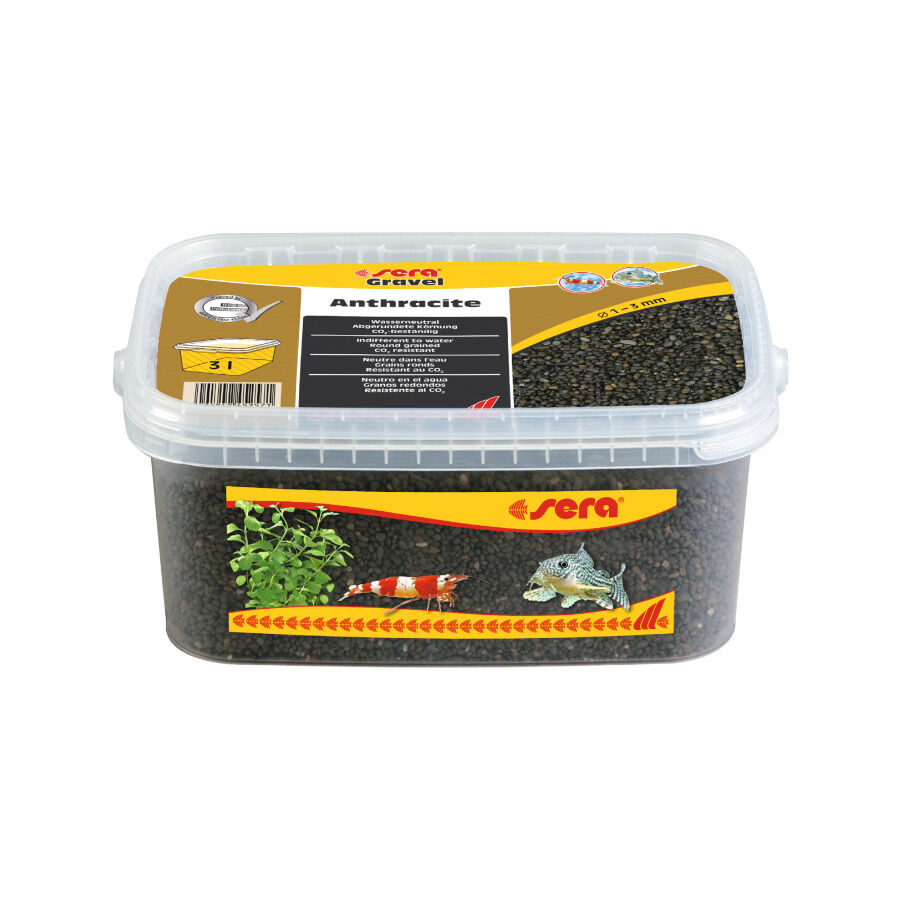 Sera Anthracite Grava Negra para acuarios, , large indicador imagen numero 2