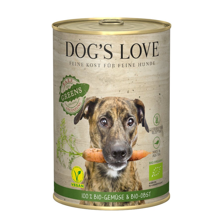 400 g Dog's Love Adulto Bio Greens Vegan lata para perros, , large Imagen numero 1
