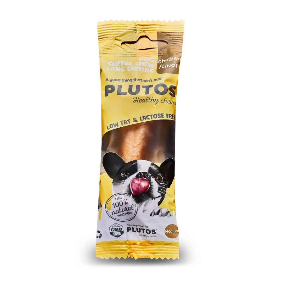 1 hueso x 9 cm Plutos Hueso de Queso y Pollo para perros, , large Imagen numero 1