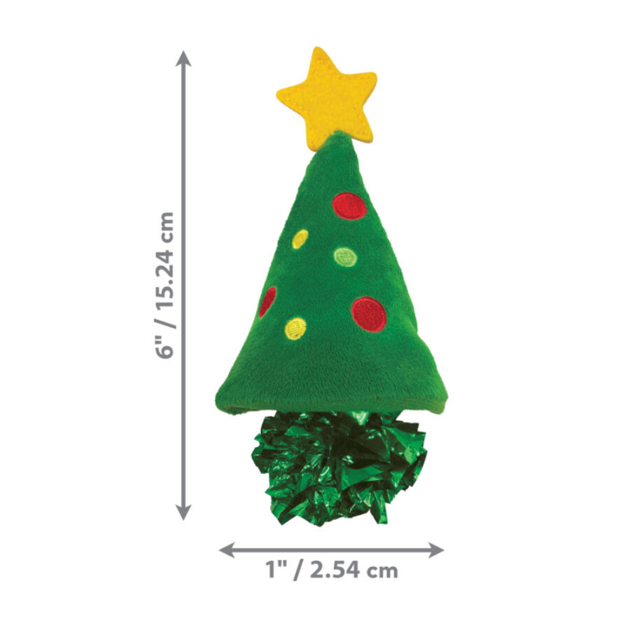 Kong Holiday Crackles &Aacute;rbol de Navidad de juguete para gatos, , large indicador imagen numero 3