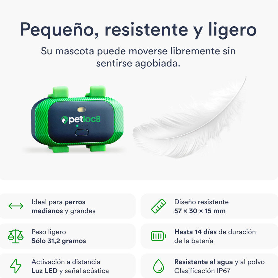 Trackimo Localizador GPS Petloc8 4G para perros y gatos, , large indicador imagen numero 4