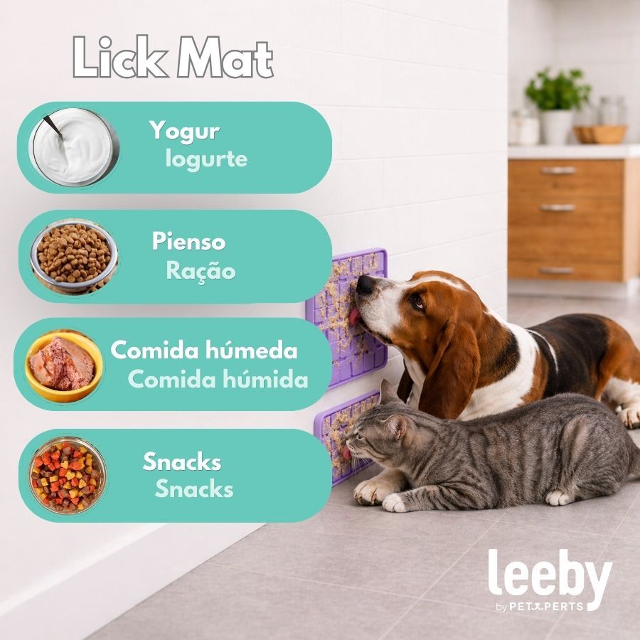 Leeby Alfombrilla de Lamer Morado para perros y gatos, , large indicador imagen numero 6