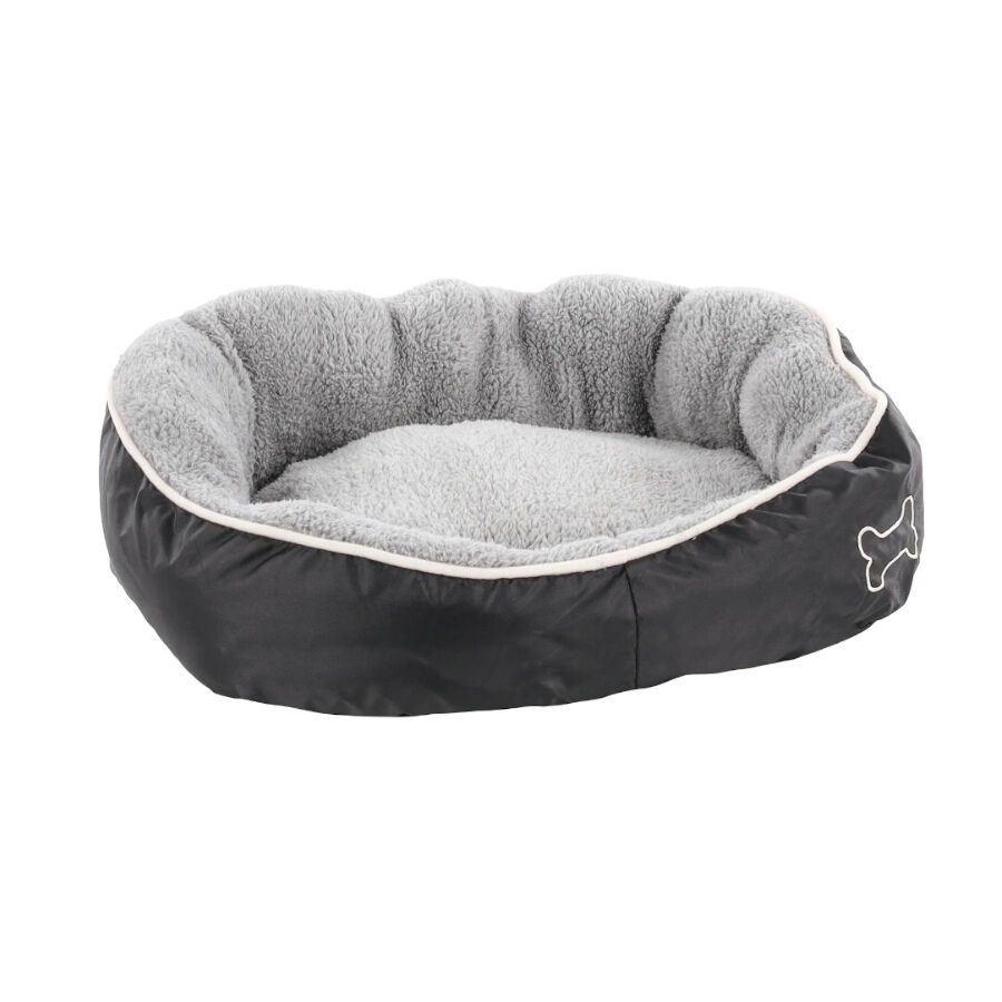 Flamingo Chips Rect&aacute;ngulo Gris cama cuna para perros