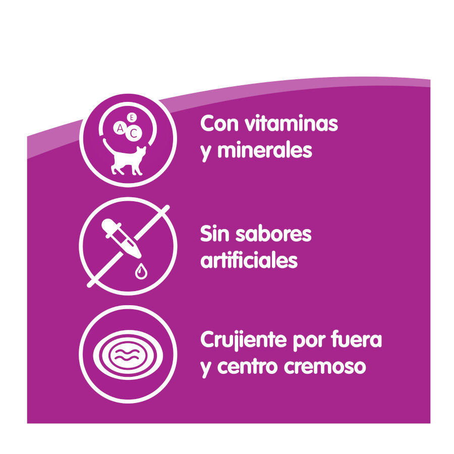 60 g Whiskas Temptations Snacks Pollo y Queso para Gatos, , large Imagen numero 3