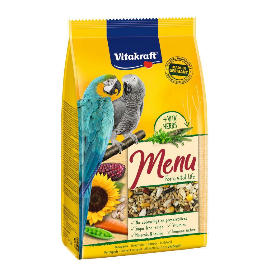 Vitakraft Men&uacute; Premium Mixtura de Cereales y Semillas para loros