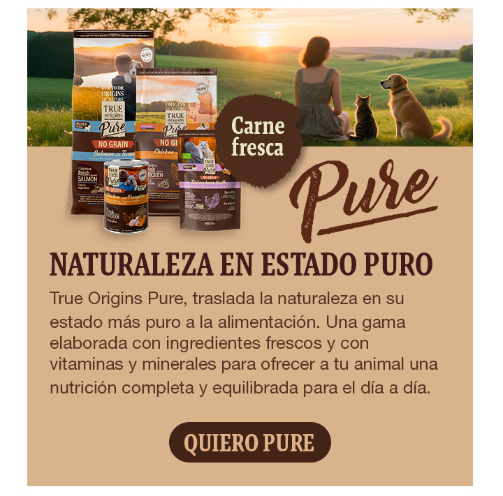 True Origins Pure: Naturaleza en estado puro con ingredientes frescos, vitaminas y minerales. 