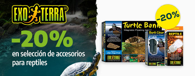 Exoterra: -20% en la selección de accesorios para reptiles