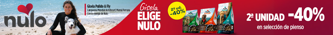 Nulo: -40% en la 2ª unidad en selección de pienso para perro