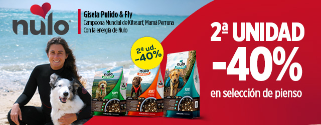 Nulo: -40% en la 2ª unidad en selección de pienso para perro