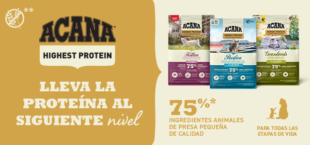 Acana Highest Protein. Alimentación alta en proteina para gatos