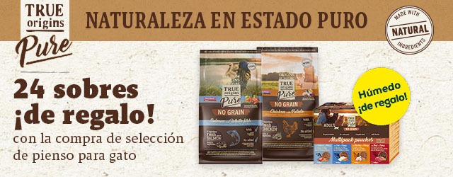 True Origins Pure: ¡Húmedo de regalo! en selección de pienso para gato