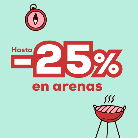 Hasta -25% en selección de packs de arenas
