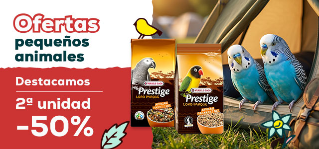 Versele Laga: -50% en la 2ª unidad en selección de comida para aves