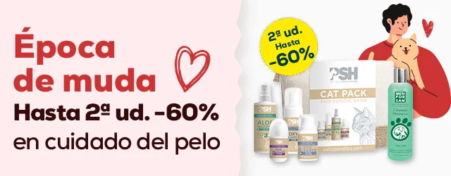 Hasta -60% en la 2ª unidad de accesorio de peluquerías y cuidados en la época de muda