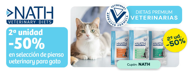 Nath Veterinary Diet: -50% en la 2ª unidad de selección de pienso para gato 2kg